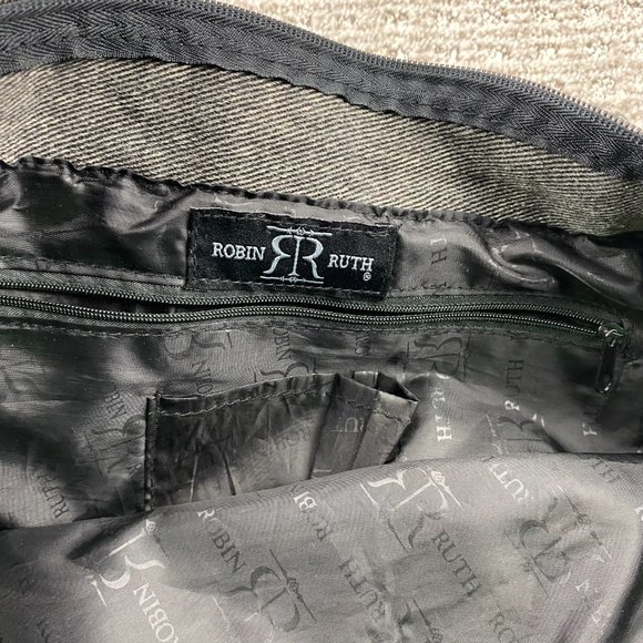 Jamaica Women's Shoulder Bag 14" X 10" X 4" Gray Robin Ruth - ZIPPER DEFECT - Picture 6 of 13